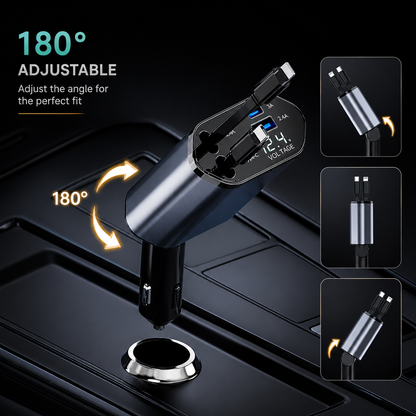 PureLink™ 4-in-1 Retractable Car Charger